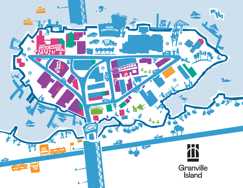 Granvilleisland map